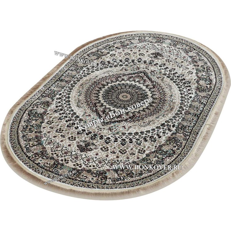 Овальный Ковер с Восточным Узором Медальон Арт 30343