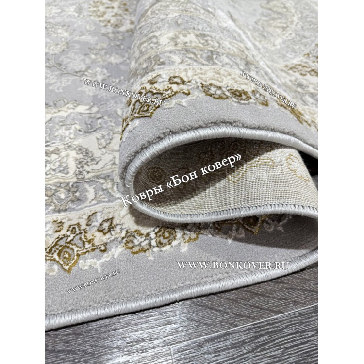 Турецкий Овальный Ковер Для Гостиной Арт 130 Серый