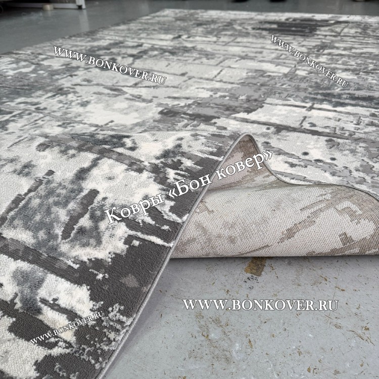 Абстрактный Ковер Турция Дизайн 30430 Серый