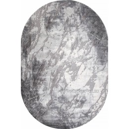 Абстрактный ковер дизайн 96 серый овал